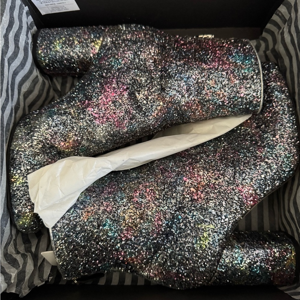 M by Missoni Multicolor Glitter Ankle Boots!